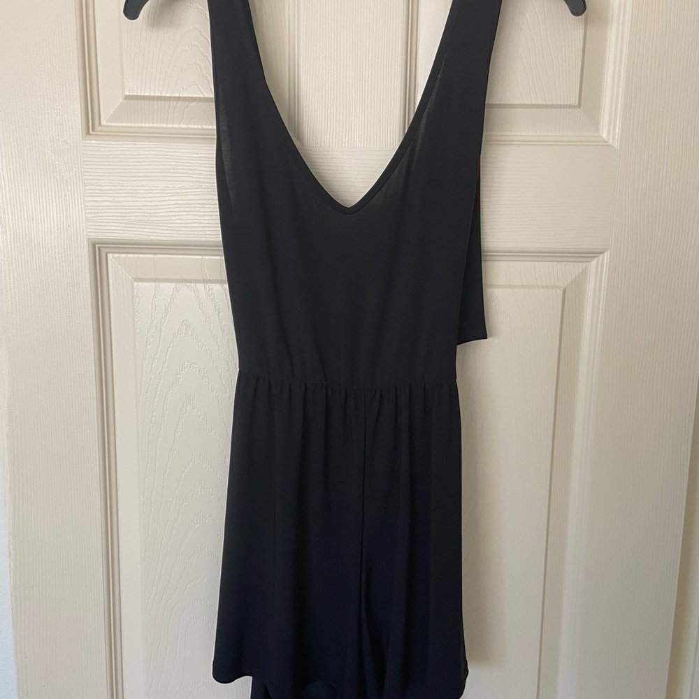 Black Sleeveless Romper